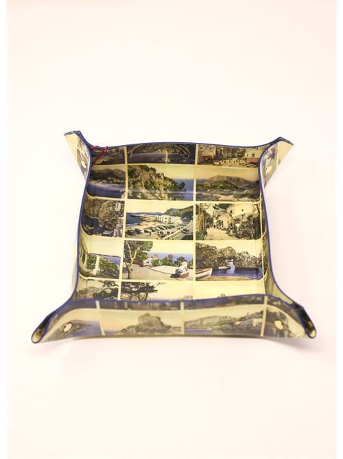 svuotatasche in pelle con cartoline Laboratorio Capri | SVUOTATASCHEPOSTCARDS